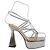 Mach & Mach Silver leather heels