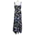 Autre Marque Borgo de Nor Magnolia Garden Navy Silk Twill Amina Dress Navy blue  ref.1962551
