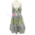 Autre Marque Silvia Tcherassi Blue Stripe Mosaic Kirna Dress Multiple colors Silk  ref.1962561