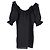 Abito mini con cintura a spalle scoperte Reformation in lino nero