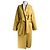 Autre Marque Abrigo Spoon Amarillo de Lana y Alpaca