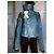 Rick Owens Jacke Dunkelgrün Kalbfell - Ansicht 10