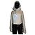 Chaqueta con capucha Rick Owens de cuero crema Crudo