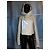 Chaqueta con capucha Rick Owens de cuero crema Crudo - vista 10