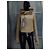 Chaqueta con capucha Rick Owens de cuero crema Crudo - vista 12