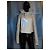 Chaqueta con capucha Rick Owens de cuero crema Crudo - vista 13