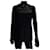 Top de cuero negro Dsquared2