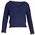 Reformation Strickpullover mit tiefem V-Ausschnitt aus blauer Wolle