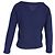 Reformation Strickpullover mit tiefem V-Ausschnitt aus blauer Wolle - Ansicht 3