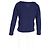 Reformation Strickpullover mit tiefem V-Ausschnitt aus blauer Wolle - Ansicht 6
