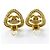Pendientes chapados en oro con el logo Coco de Chanel Dorado - vista 4