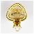 Pendientes chapados en oro con el logo Coco de Chanel Dorado - vista 5