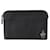 Prada Saffiano Leather Clutch Pouch Black  ref.1964609