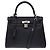 Hermès Sac HERMES Kelly 25 en Cuir Noir - 102379 - vue 3