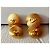 Gemelli vintage Chanel CC placcati oro D'oro - vista 2