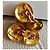 Gemelli vintage Chanel CC placcati oro D'oro - vista 4