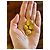 Gemelli vintage Chanel CC placcati oro D'oro - vista 5