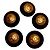 Set di 5 bottoni vintage Chanel rari in nero e oro, 22 mm D'oro