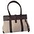 Borsa a spalla Loro Piana in tela beige e marrone