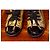 Vintage Chanel Gold/Schwarze Lack- und Leder-Sneaker mit Kappe, 37,5 - Ansicht 5