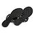 Chanel Sandali Mules Infradito Camelia Nero Viola Flats Mules Infradito UK3.5 US6 - vista 5
