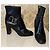 Botines de cuero negro Louis Vuitton - vista 2