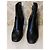Botines de cuero negro Louis Vuitton - vista 4