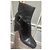 Botines de cuero negro Louis Vuitton - vista 8