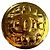 Chanel CC golden gesteppter Knopf, 35 mm