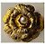 Chanel Set aus 2 Kamelienblüten mit Perlenknöpfen Golden Roh - Ansicht 3