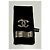 Foulard Twilly in seta nera Chanel vintage raro Nero Argento - vista 3