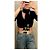 Foulard Twilly in seta nera Chanel vintage raro Nero Argento - vista 9