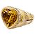 Anello Repossi 'Cuore' in oro giallo, diamanti, citrino.