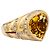 Anello Repossi 'Cuore' in oro giallo, diamanti, citrino. - vista 4