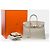 Hermès Sac HERMES Birkin 25 en Cuir Gris - 102381 - vue 2