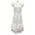 Autre Marque Caroline Constas White Lyla Ruffle Midi Dress Cotton  ref.1965074