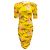 Vestido fruncido floral amarillo Kenzo