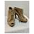 Stuart Weitzman Tacchi peep toe con lacci Marrone Cammello - vista 2