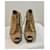 Stuart Weitzman Tacchi peep toe con lacci Marrone Cammello - vista 3