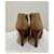 Stuart Weitzman Tacchi peep toe con lacci Marrone Cammello - vista 4