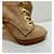 Stuart Weitzman Tacchi peep toe con lacci Marrone Cammello - vista 5