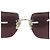 Chanel CC Logo randlose Strass Sonnenbrille rot silber 4095-B - Ansicht 7