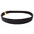 Fendi FF Gold Logo Black Leather Belt Golden - view 2