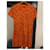 Vestido Hermès de algodón naranja - vista 2
