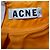 Knie-langes Shiftkleid aus orangefarbener Viskose von Acne Studios - Ansicht 3