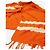 Issey Miyake Bufanda tie-dye naranja - vista 4