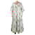 Autre Marque Blue floral printed maxi dress - size L Cotton  ref.1965653