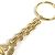 Portachiavi in metallo dorato Chanel D'oro - vista 6