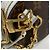 Papillon Monogram Kettenhandtasche von Louis Vuitton Braun Weiß - Ansicht 7