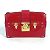 Borsa Clutch Petite Malle in Monogram Vernis Louis Vuitton Rosso Fuschia